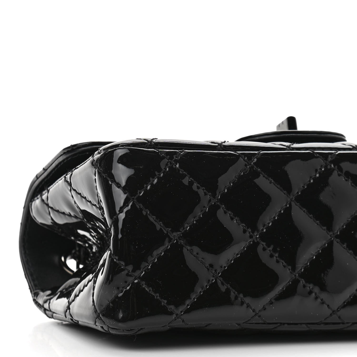 Chanel Patent Calfskin Quilted 2.55 Reissue Mini Flap So Black 10 of 11