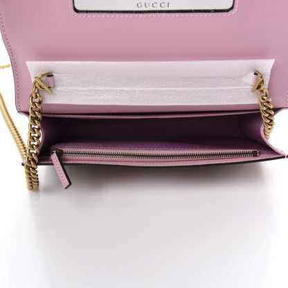 Gucci GG Supreme Monogram Strawberry Chain Wallet 5 of 10
