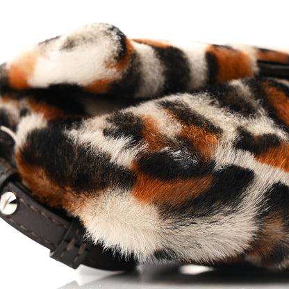 Fendi Calf Hair Leopard Print Phone Baguette Moro 9 of 10