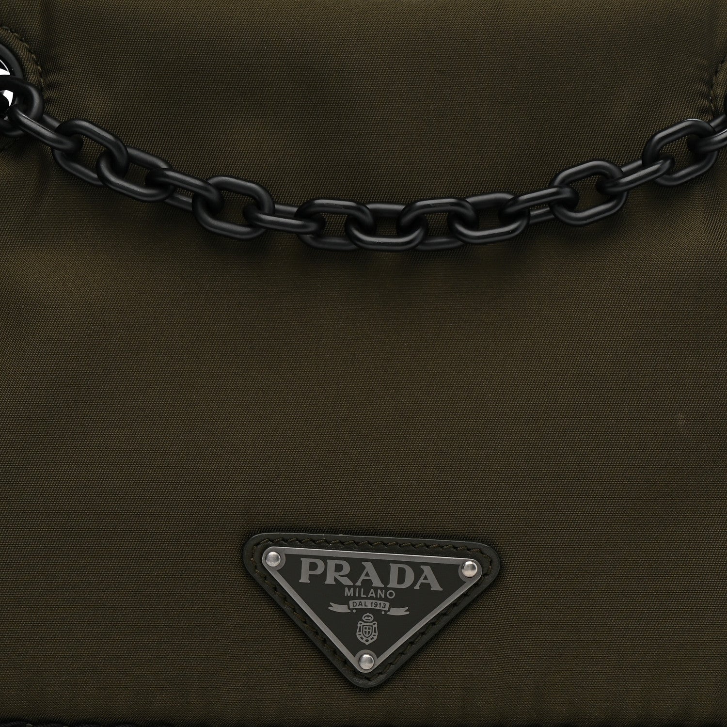 Prada Nylon Tessuto Chain Shoulder Bag Mimetico 8 of 10
