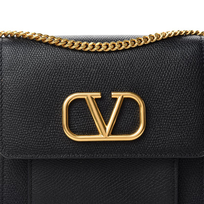 Valentino Garavani Calfskin VLogo Crossbody Bag Black 10 of 11