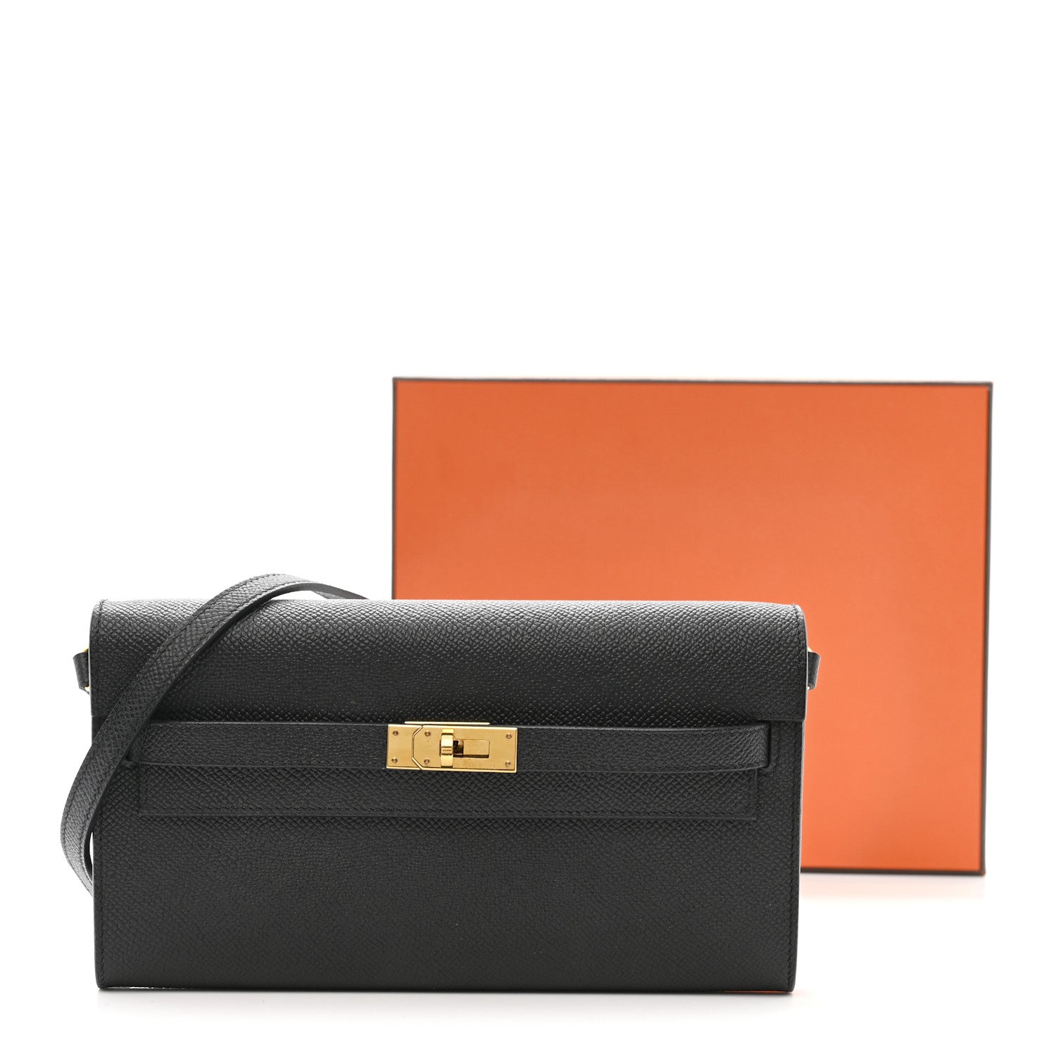 Hermes Epsom Kelly Wallet To Go Black 11 of 11