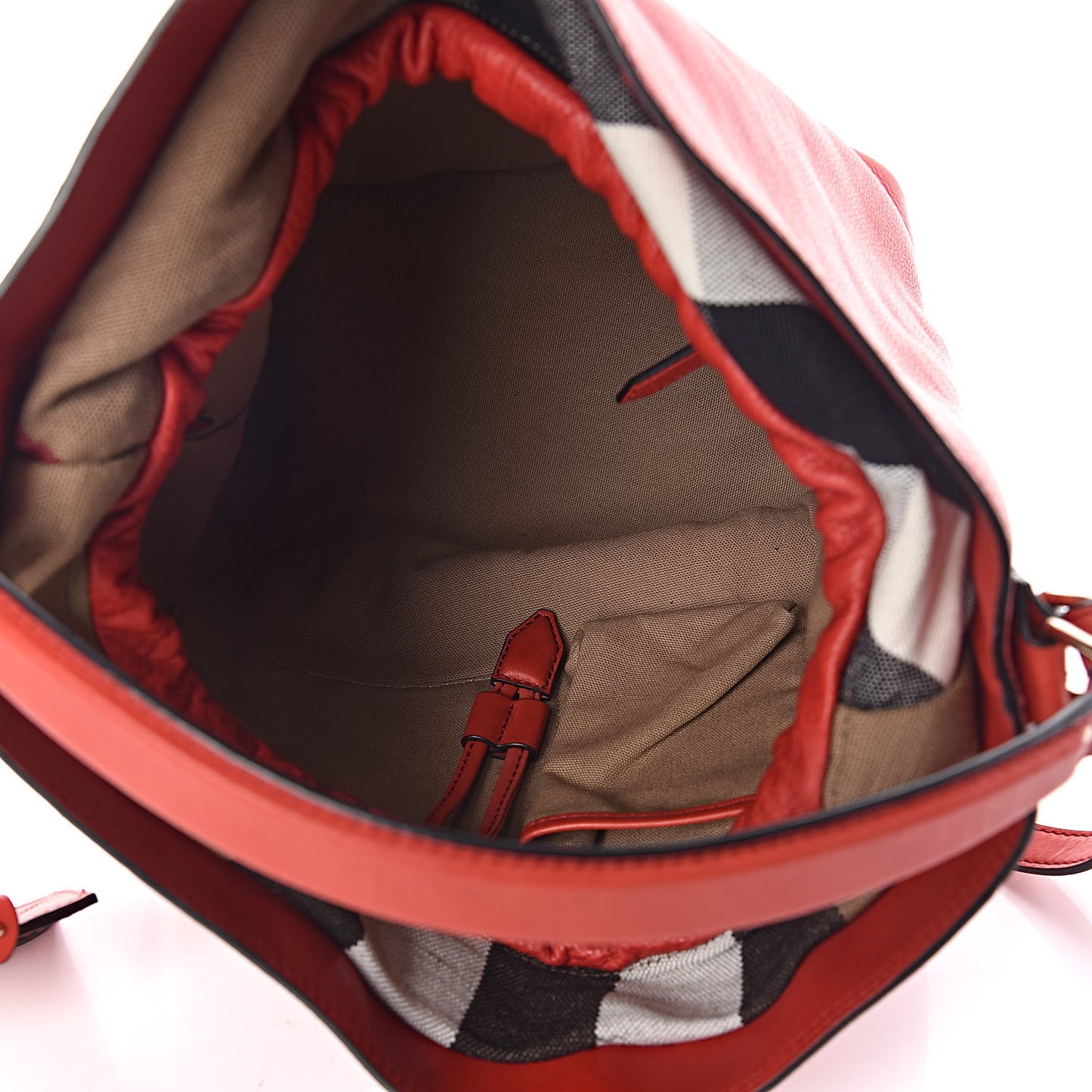 Grainy Calfskin Medium Ashby Hobo Cadmium Red