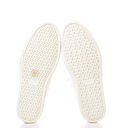Hermes Calfskin Womens Quicker Sneakers 41 White Orange 6 of 9