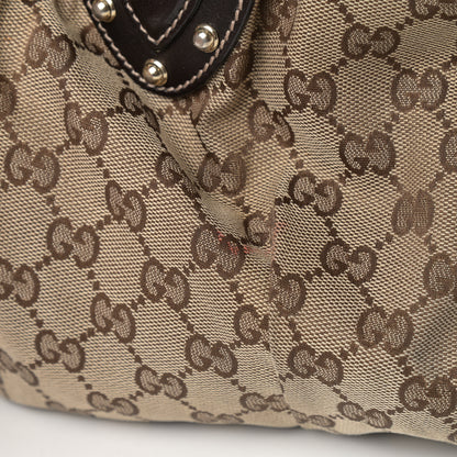 Gucci Monogram Studded Pelham Tote Dark Brown 10 of 10