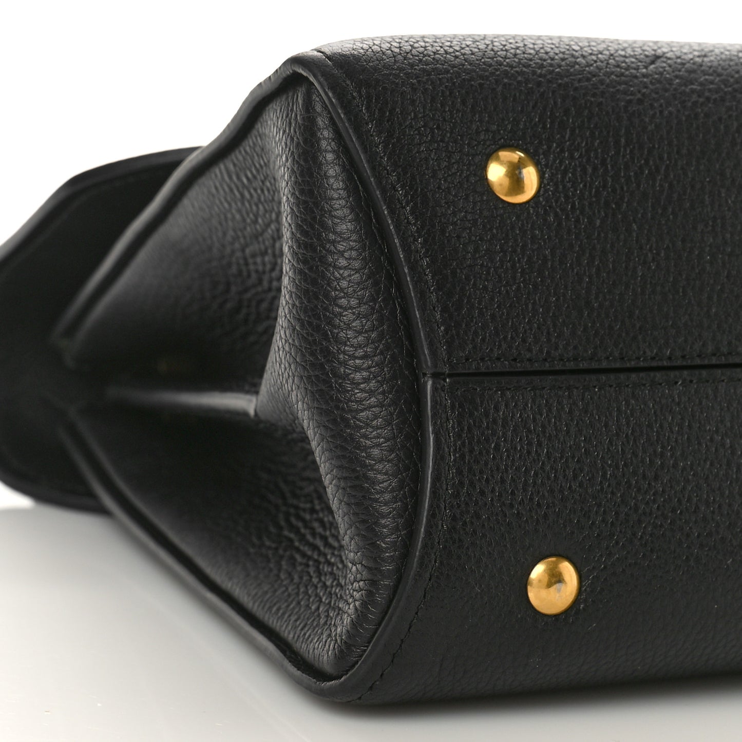 Calfskin Small Margot Top Handle Satchel Black