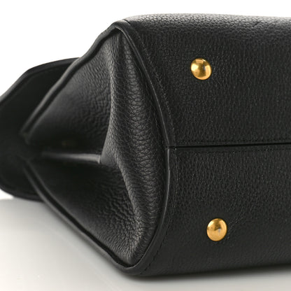 Salvatore Ferragamo Calfskin Small Margot Top Handle Satchel Black 7 of 8