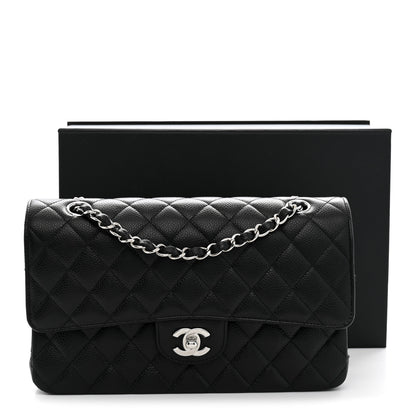 Chanel Caviar Quilted Medium Double Flap Black 11 of 11