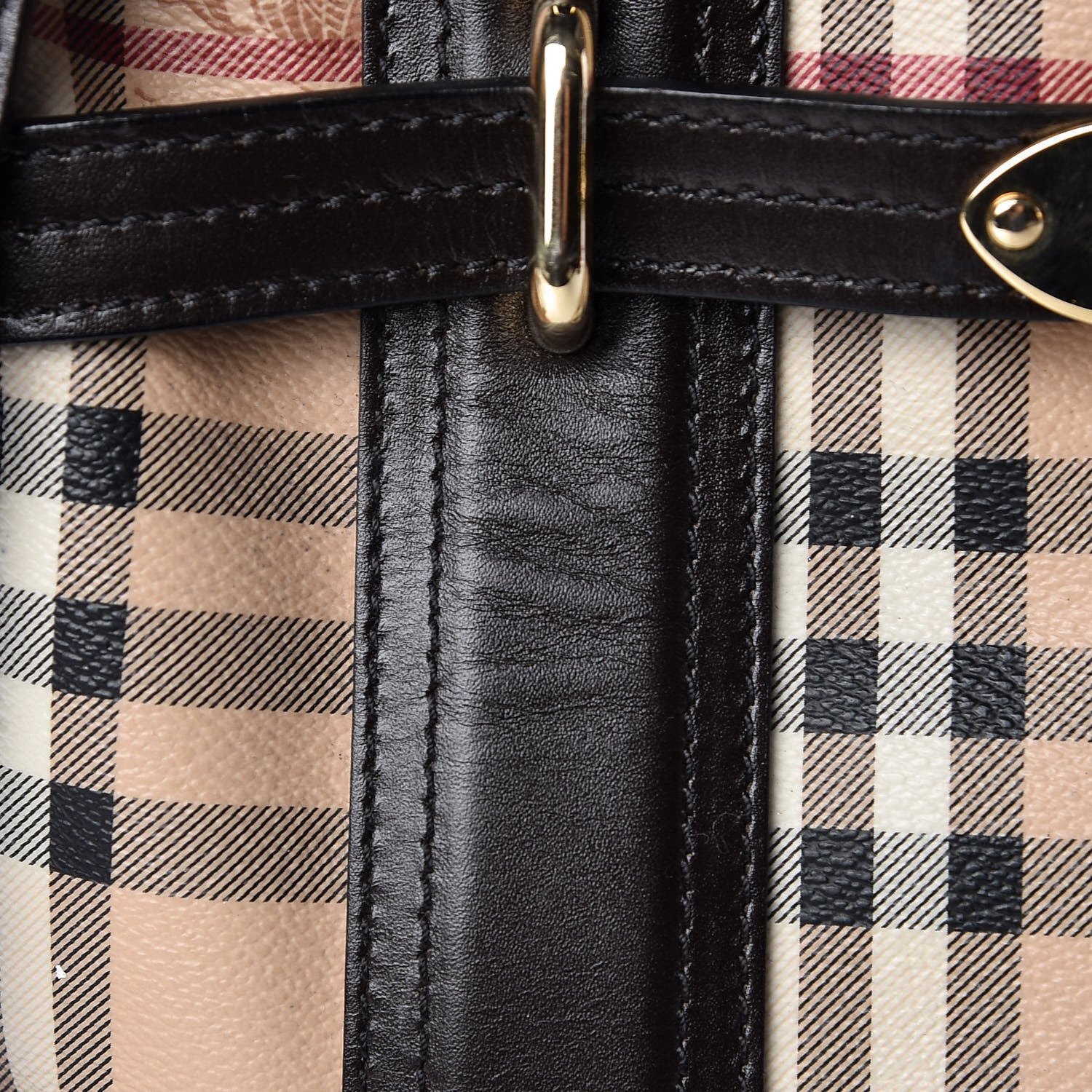 Burberry Haymarket Check Minford Portrait Tote Chocolate 20 of 28