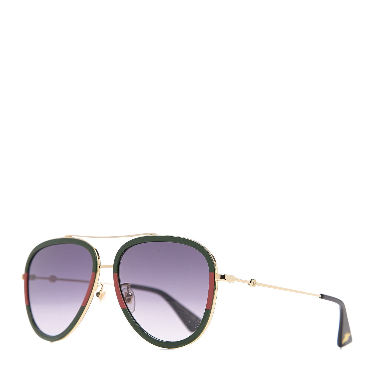 Web Aviator Sunglasses GG0062S Green Red