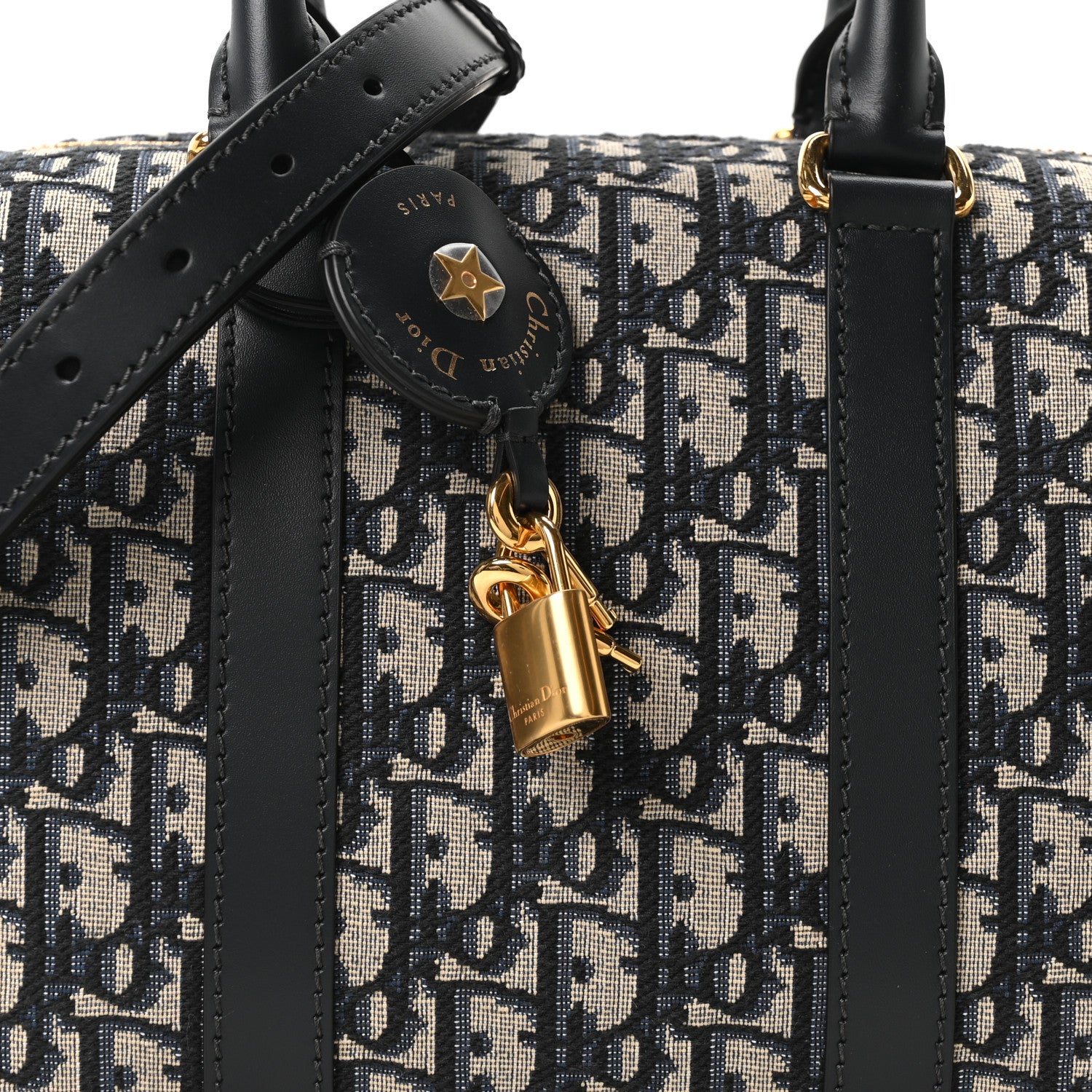 Christian Dior Oblique Groove 25 Bag Blue 8 of 10
