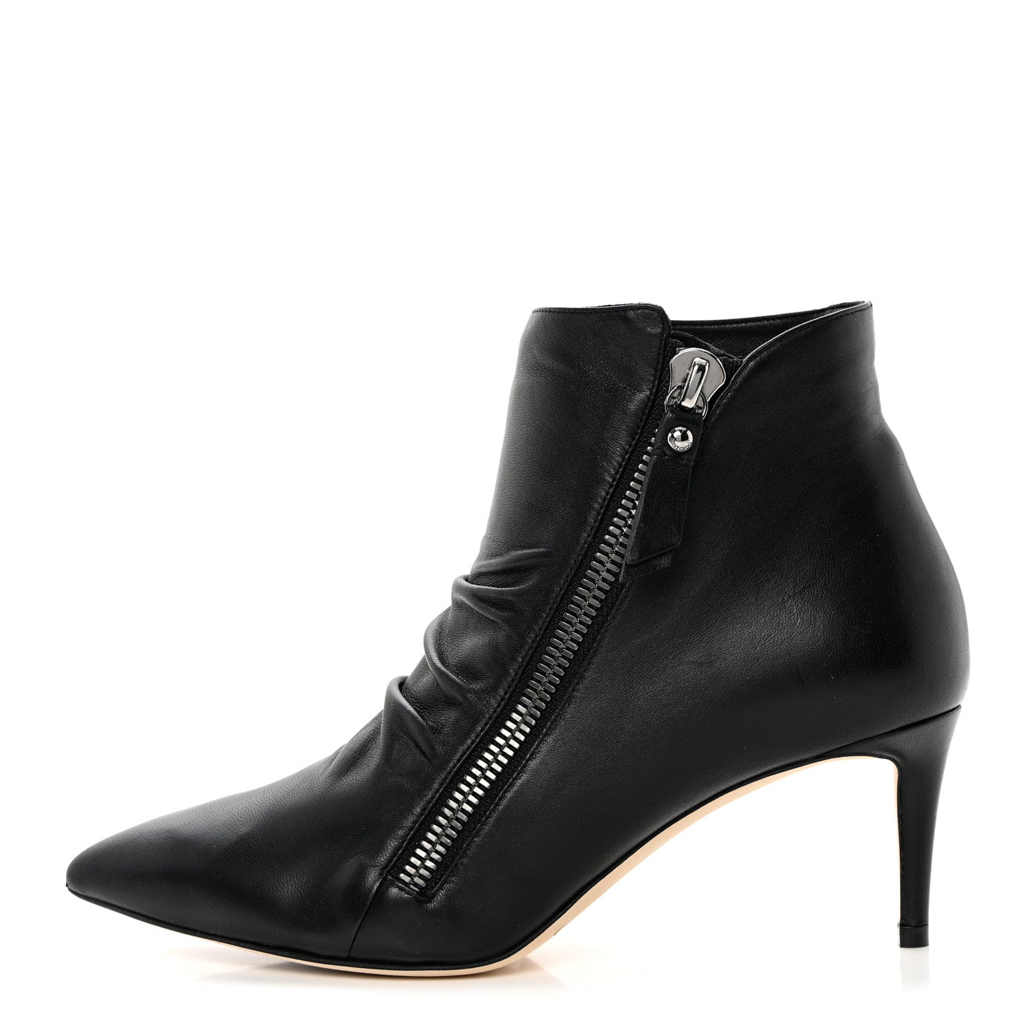 Jimmy Choo Calfskin Dayton 65 Boots 37.5 Black 1 of 11