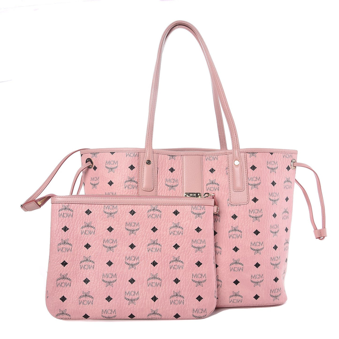Visetos Medium Liz Reversible Shopper Tote Soft Pink
