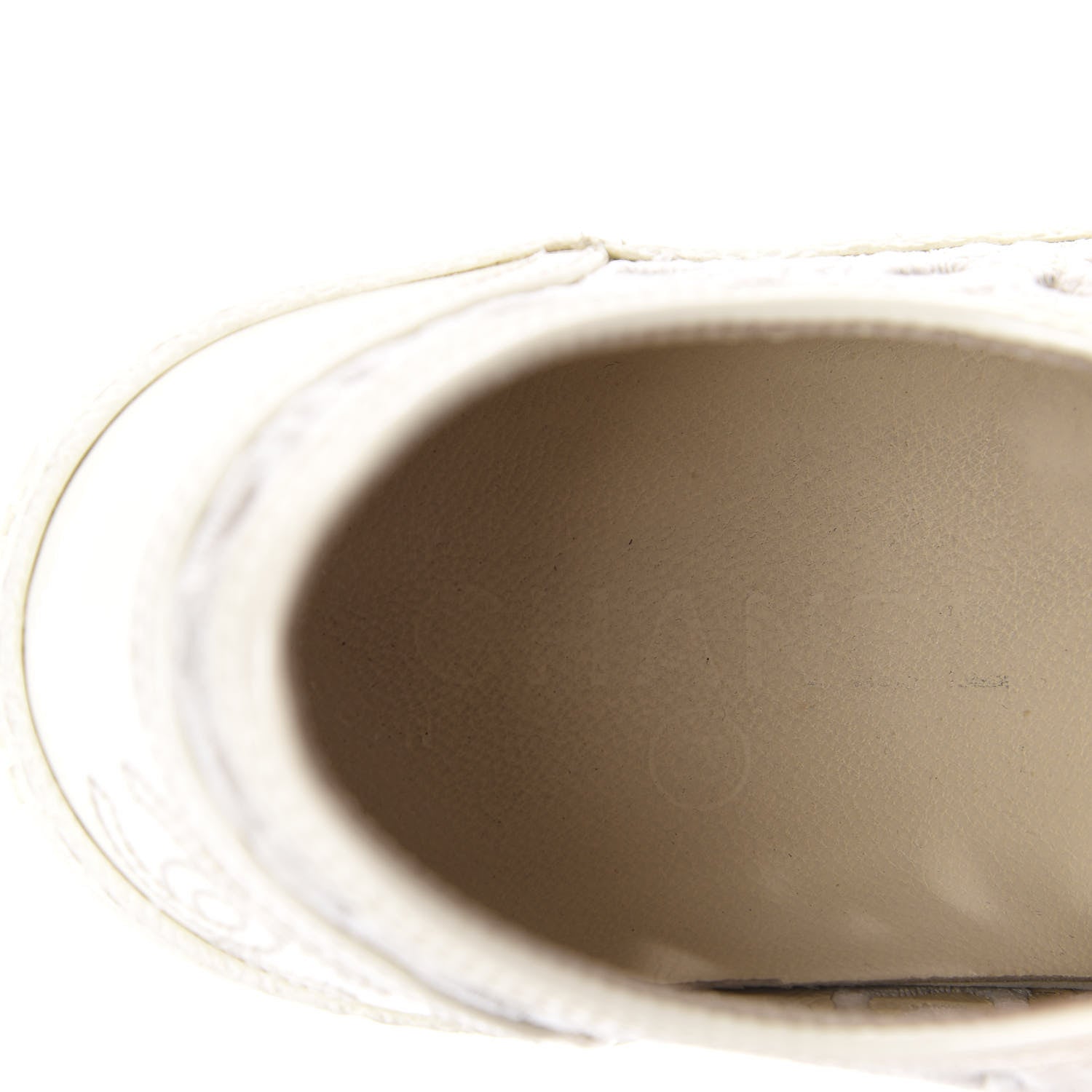 Chanel Patent Grained Goatskin Hollow Out Flower Sneakers 39 White 7 of 11