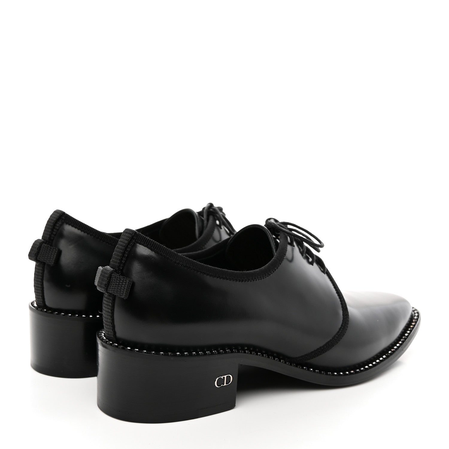 Christian Dior Glazed Calfskin Tomboy Lace Up 38 Black 4 of 15