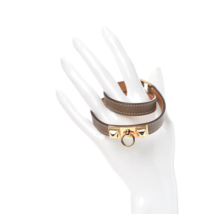 Hermes Swift Rivale Double Tour Bracelet Etoupe 2 of 6
