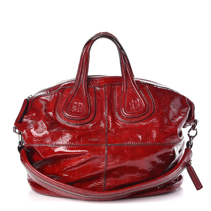 Givenchy Crinkled Patent Calfskin Medium Nightingale Red 1 of 14