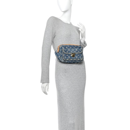 Louis Vuitton Monogram Denim Bum Bag Blue Blue 2 of 10