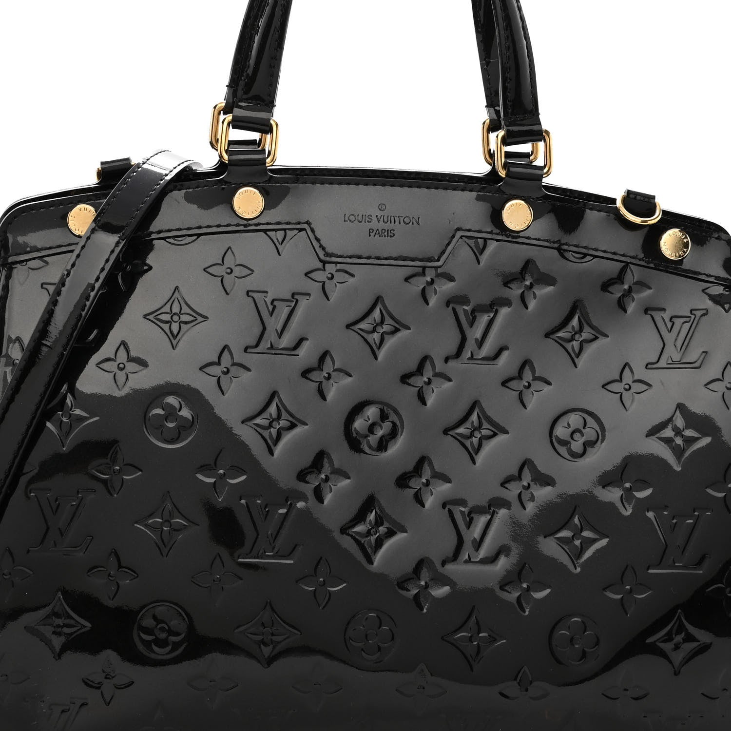 Louis Vuitton Vernis Brea MM Black Black 7 of 9
