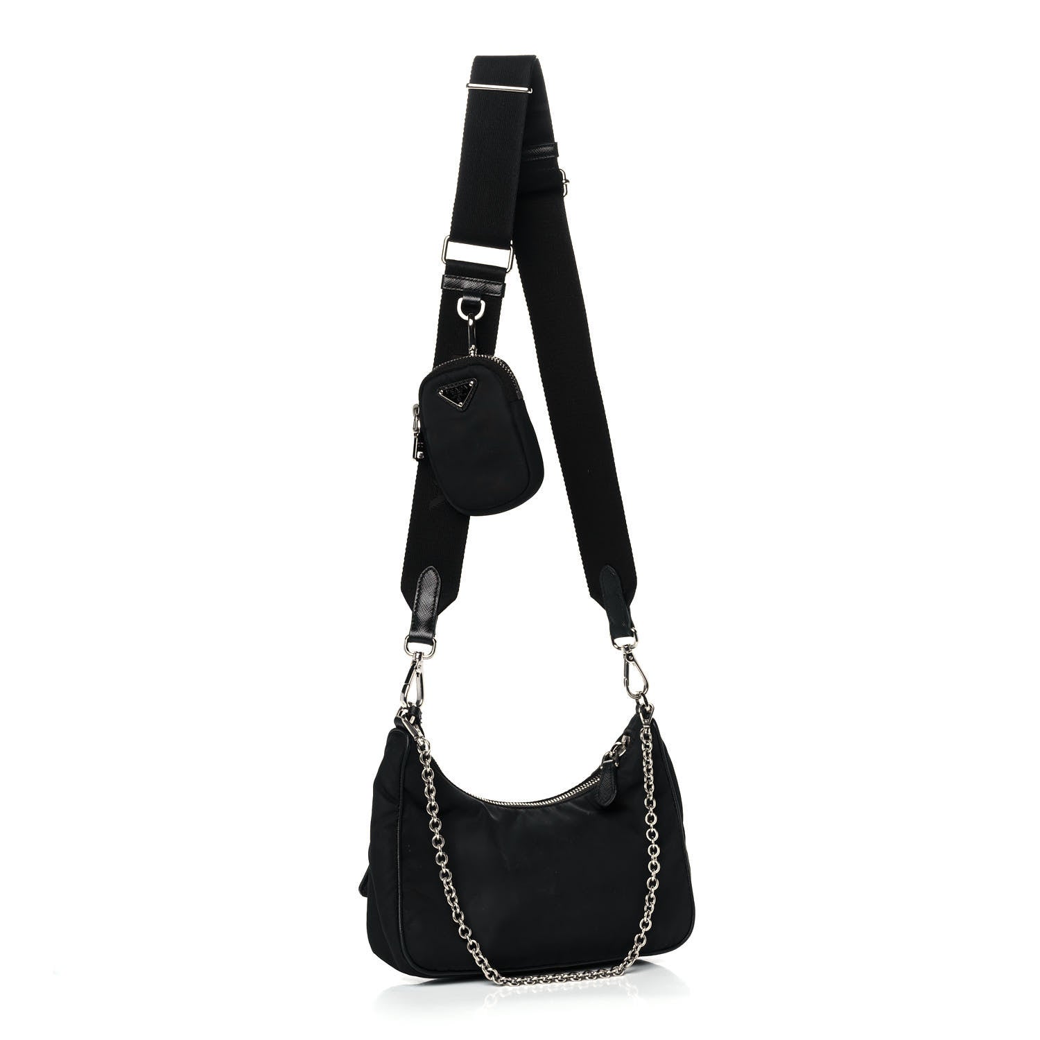 Prada Nylon Re-Edition 2005 Shoulder Bag Black 3 of 9
