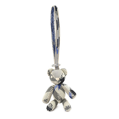 Burberry Knitted Check Thomas Teddy Bear Keychain Charm Lichen 1 of 4