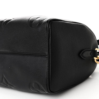 Louis Vuitton Empreinte Monogram Giant Speedy Bandouliere 25 Black 9 of 9