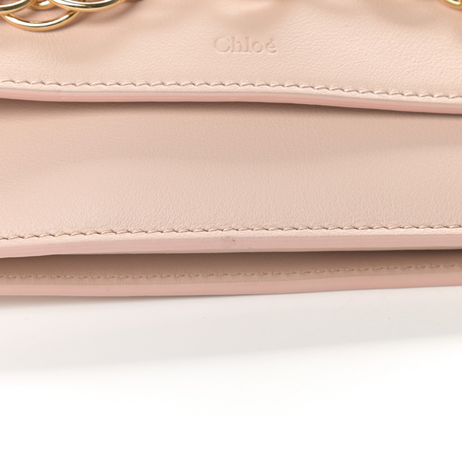Chloe Calfskin Drew Bijou Clutch Cement Pink 12 of 12