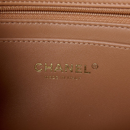 Chanel Lambskin Quilted Mini Rectangular Flap Dark Beige 7 of 13