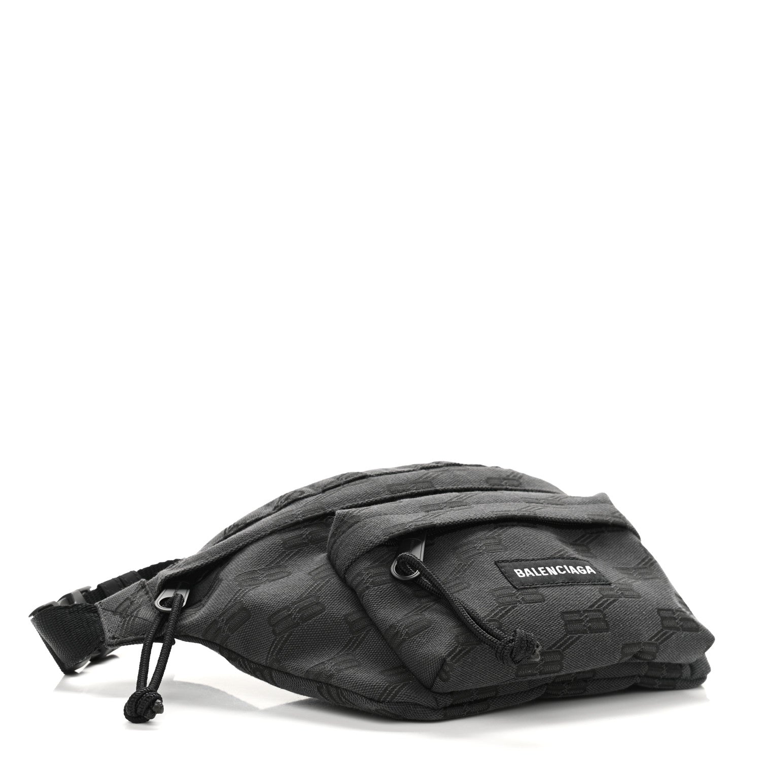 Balenciaga Canvas BB Monogram Medium Signature Beltpack Black 3 of 10