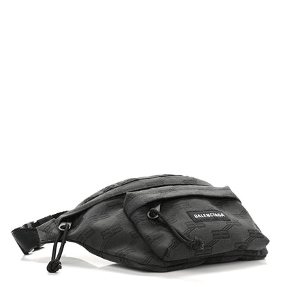 Balenciaga Canvas BB Monogram Medium Signature Beltpack Black 3 of 10
