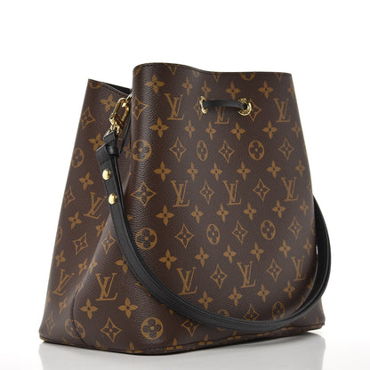 Louis Vuitton Monogram Neonoe MM Black 3 of 8