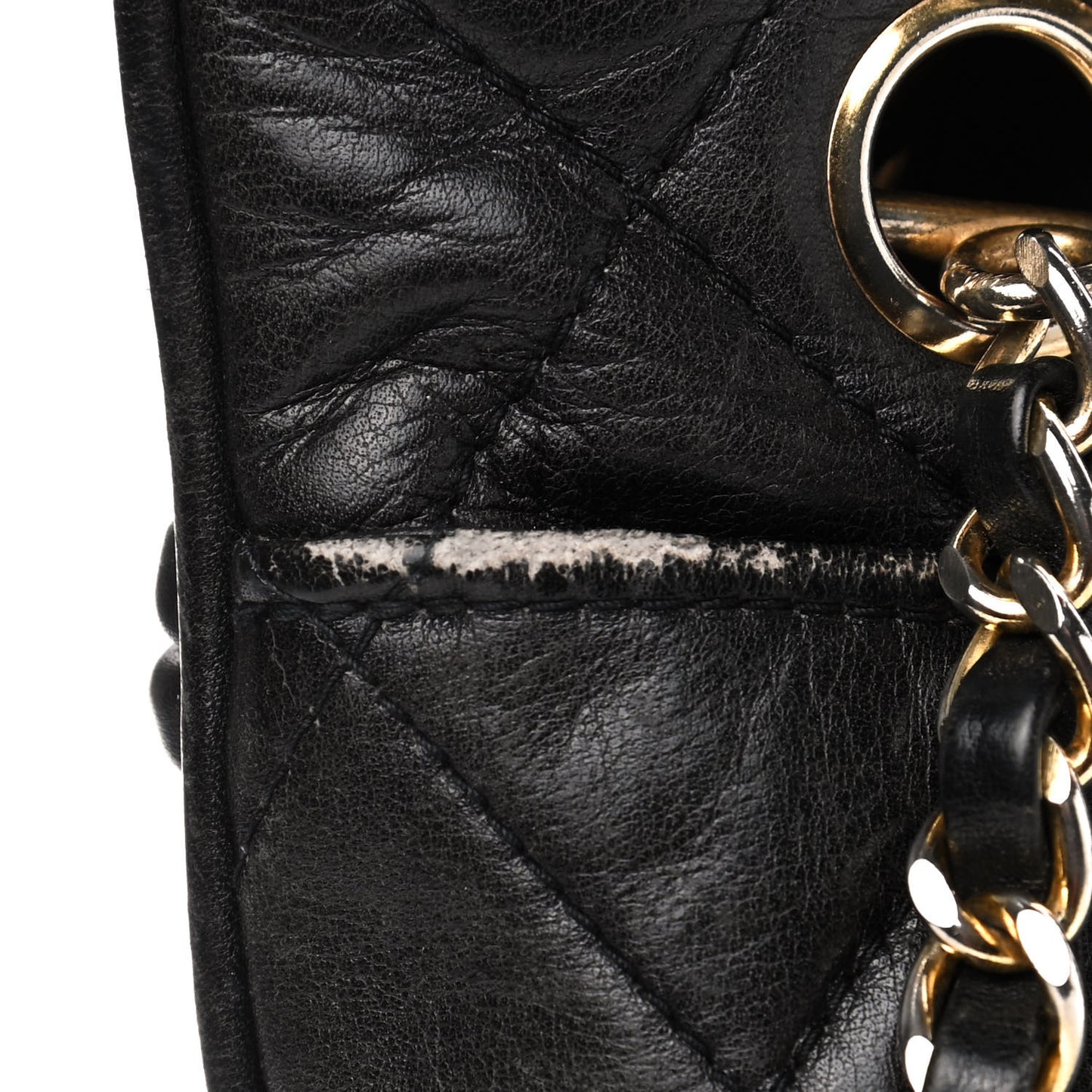 Lambskin Quilted Shoulder Bag Black