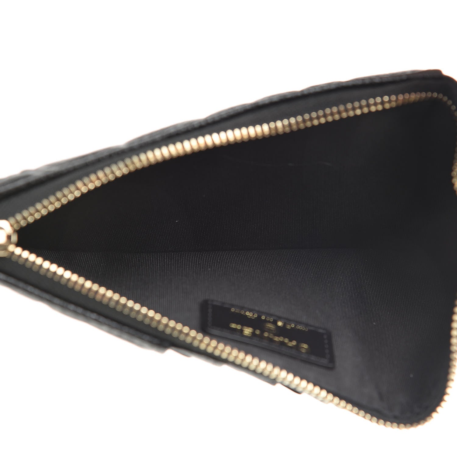 Chanel Caviar Camellia Embossed Classic Flat Wallet Pouch Black 5 of 8