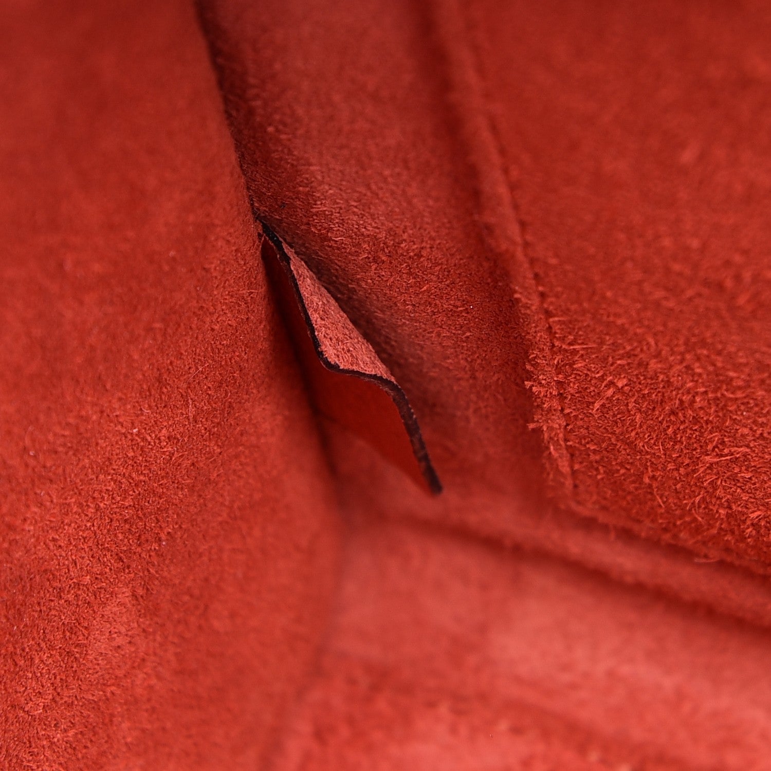 Celine Drummed Calfskin Nano Luggage Vermillion 7 of 7