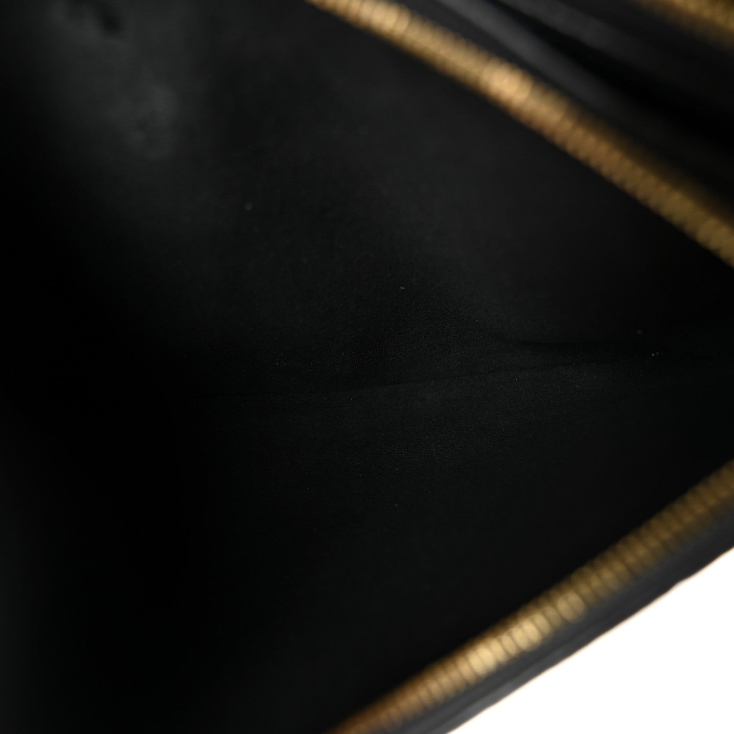 Louis Vuitton Empreinte Double Zip Pochette Black 5 of 13