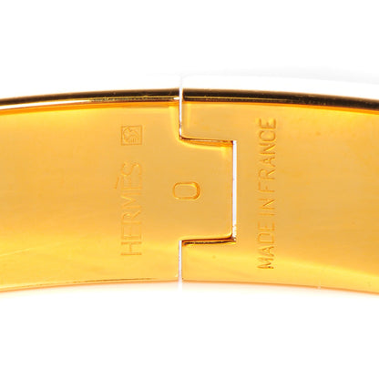 Hermes Enamel Narrow Clic Clac H Bracelet PM Orange 4 of 4