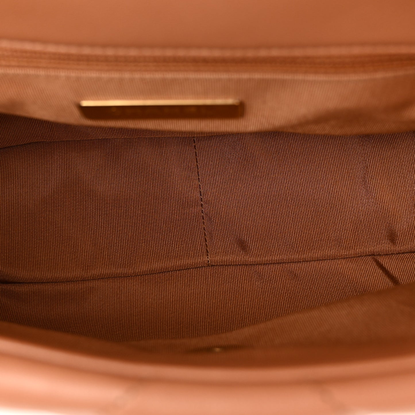 Lambskin Quilted Medium Chanel 19 Flap Brown