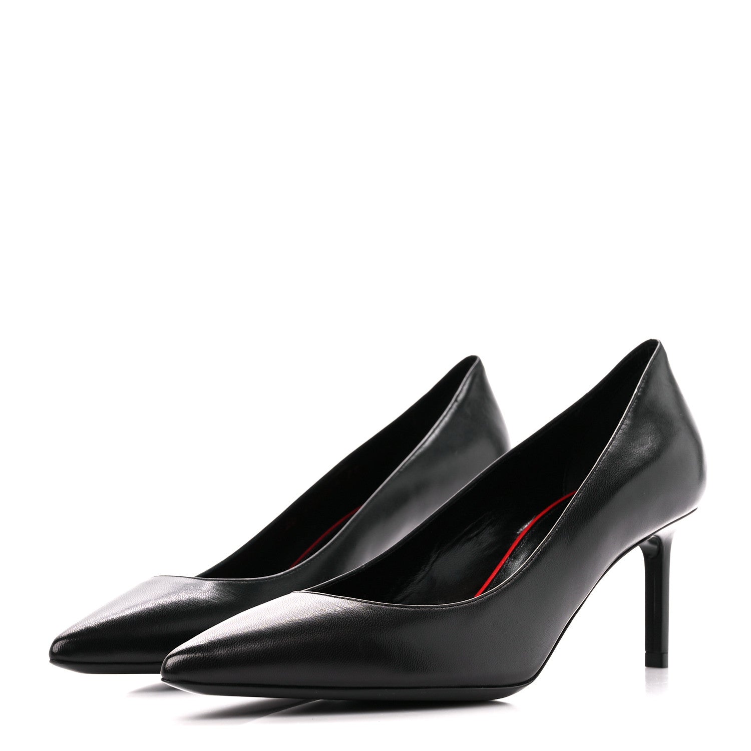 Saint Laurent Calfskin Anja 85 Pumps 37 Black 3 of 10