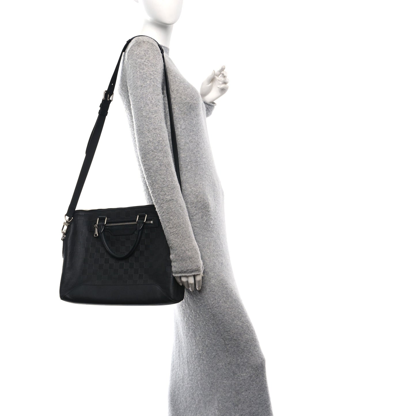 Damier Infini Porte-Documents Jour Onyx