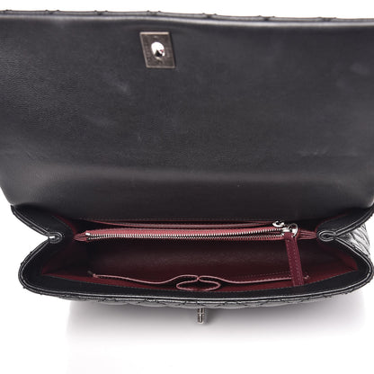 Chanel Caviar Lizard Quilted Medium Coco Handle Flap Black 5 of 9