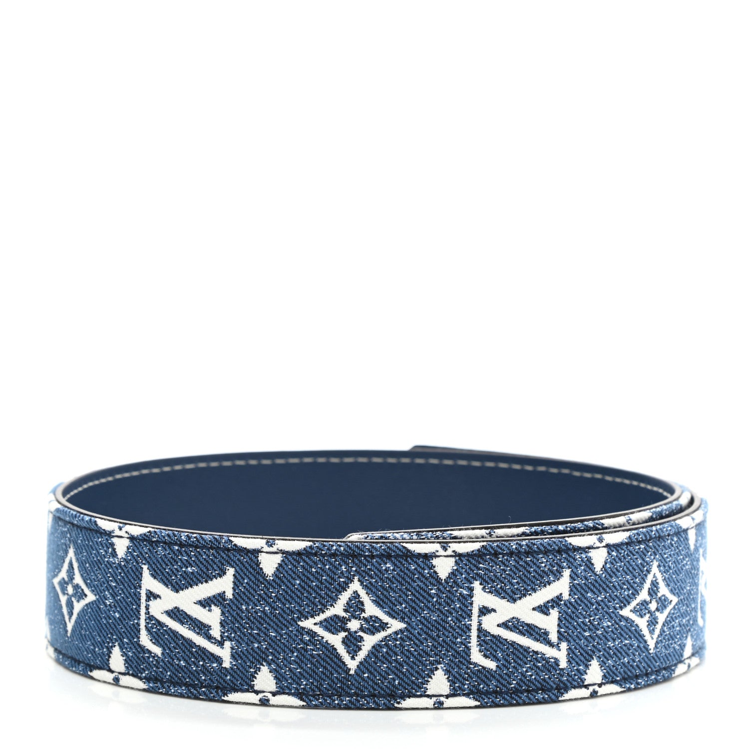 Louis Vuitton Denim Monogram Jacquard Bandouliere Shoulder Strap Bleu 2 of 3