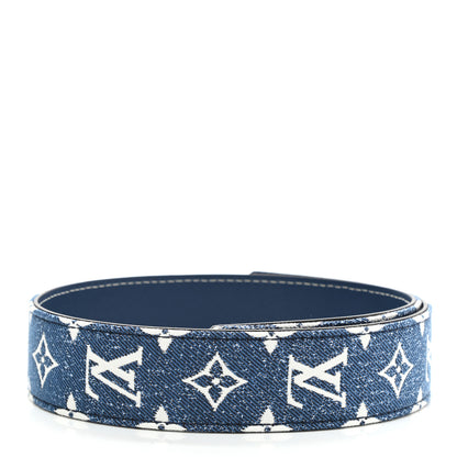 Louis Vuitton Denim Monogram Jacquard Bandouliere Shoulder Strap Bleu 2 of 3