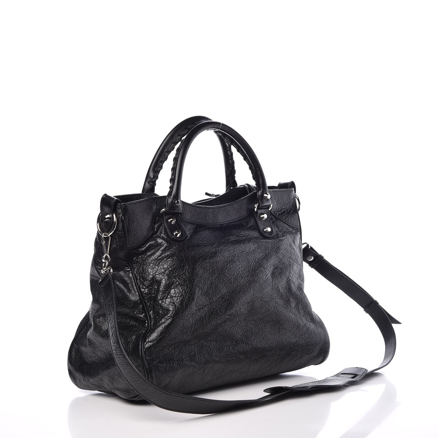 Balenciaga Agneau Classic Silver Hardware Velo Black 4 of 9