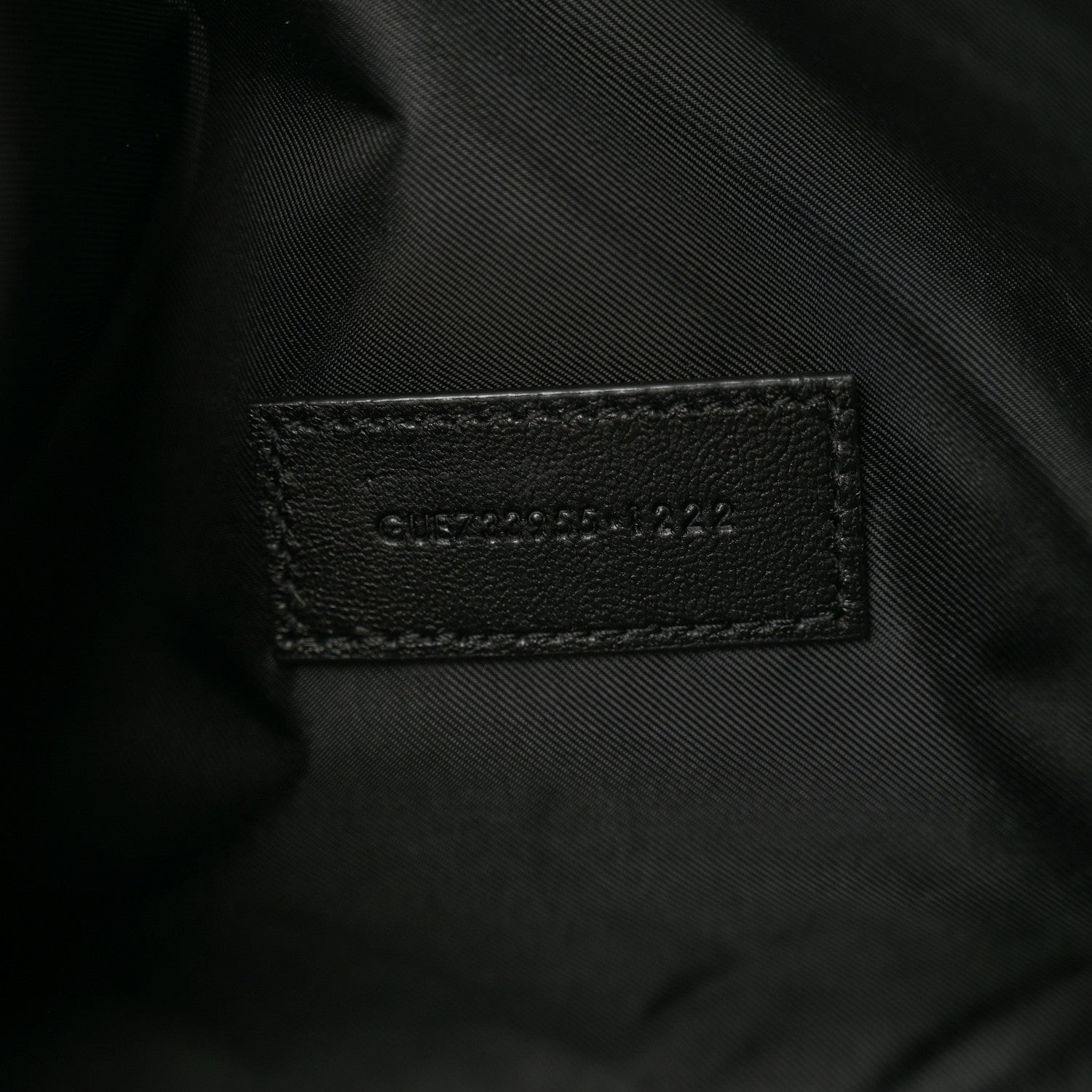 Saint Laurent Lambskin Quilted Gaby Cosmetic Pouch Black 6 of 7