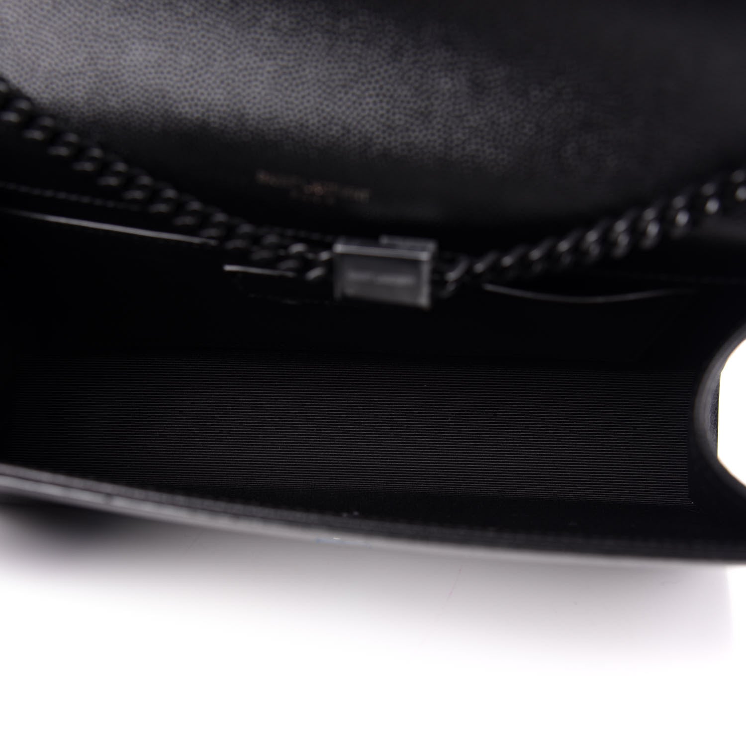 Saint Laurent Grain De Poudre Medium Classic Monogram Kate Satchel Black 5 of 10