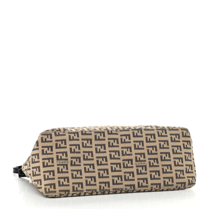 Fendi Zucchino Vitello Pochette Beige Black 4 of 14