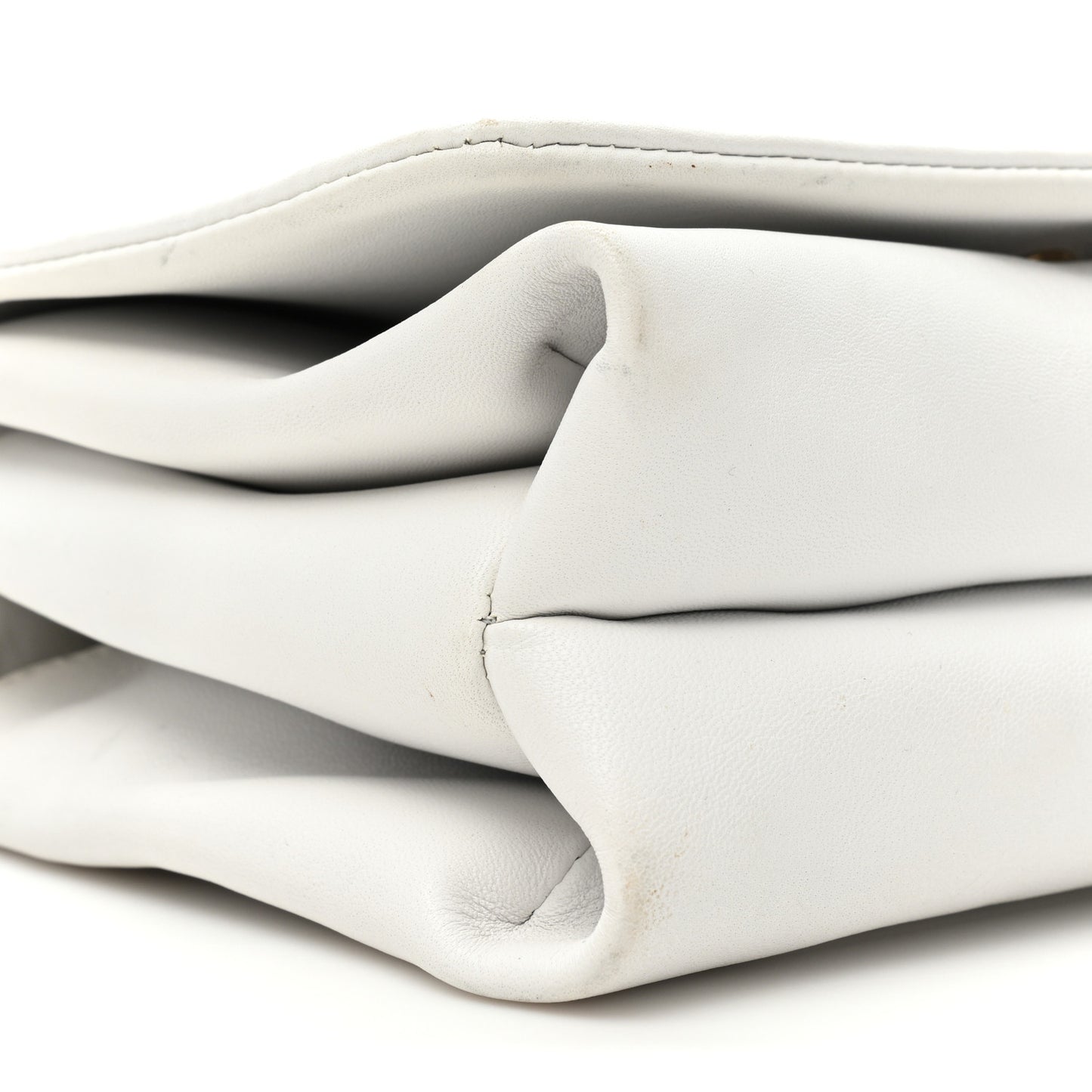 Palazzo Medusa Flap Bag White