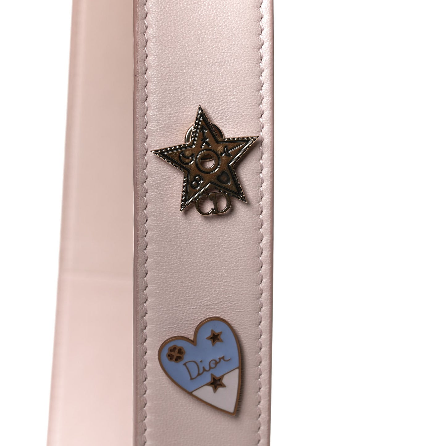 Lambskin Cannage Small Lucky Badges My Lady Dior Pink