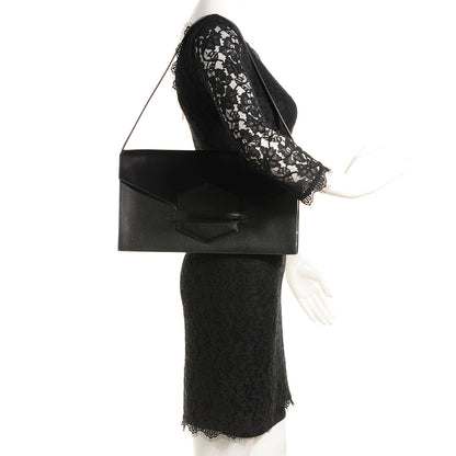 Hermes Box Calf Taurillon Clemence Faco Clutch Black 2 of 14
