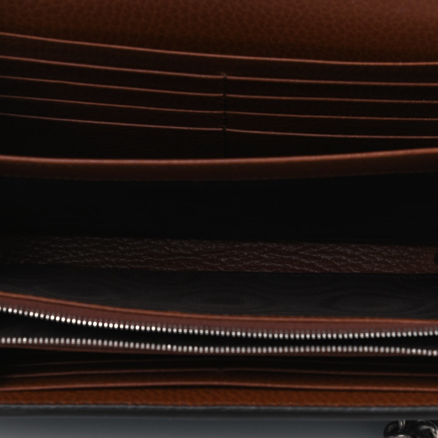 New Denim GG Monogram Dollar Calfskin Enamel Mini Dionysus Chain Wallet Blue Tea Cuir Epilog Electric Blue